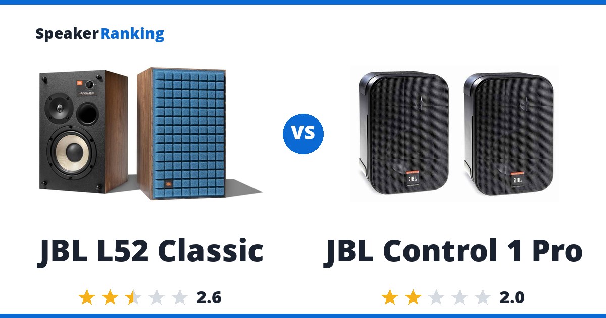 JBL L52 Classic vs JBL Control 1 Pro