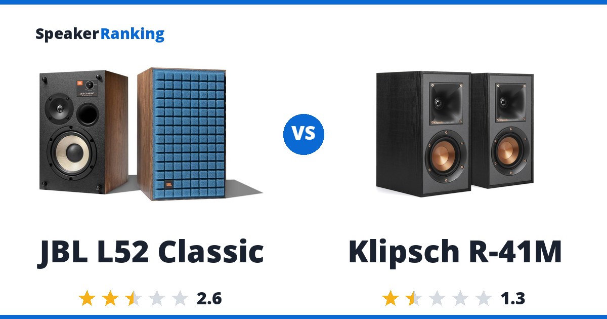 JBL L52 Classic vs Klipsch R-41M