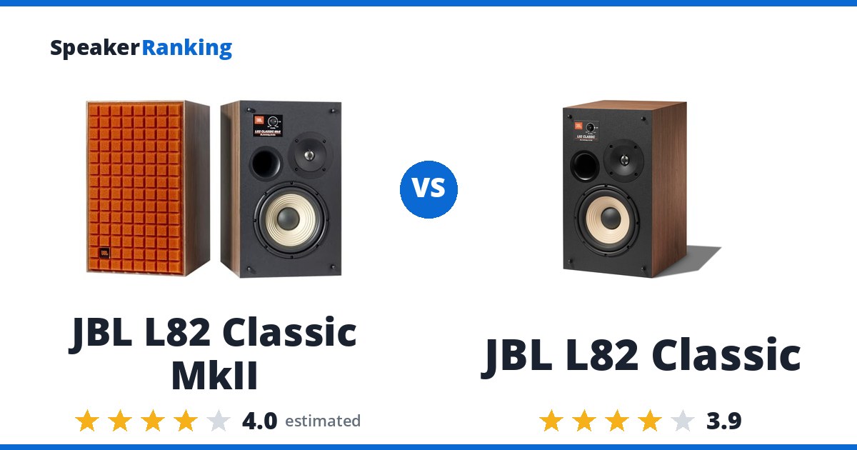 JBL L82 Classic MkII vs JBL L82 Classic