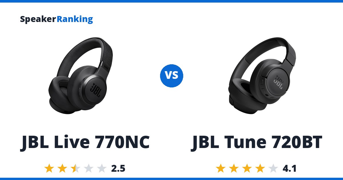 JBL Live 770NC vs JBL Tune 720BT