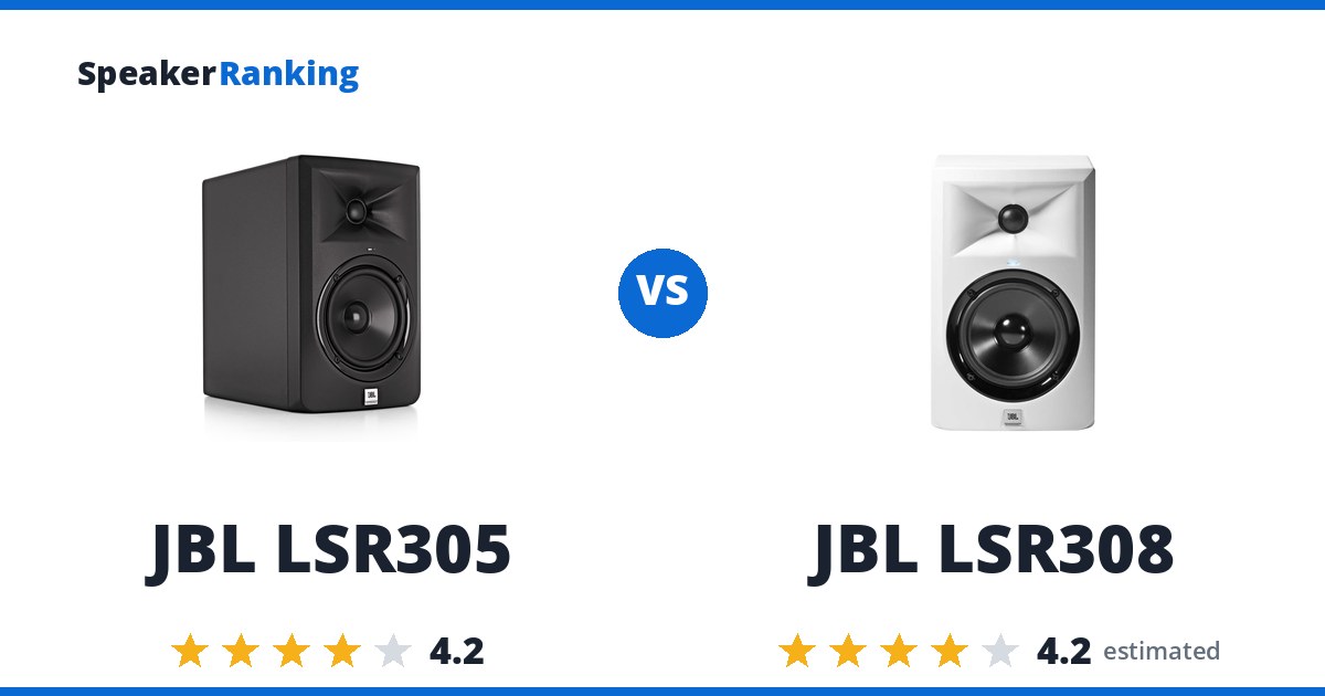 JBL LSR305 vs JBL LSR308