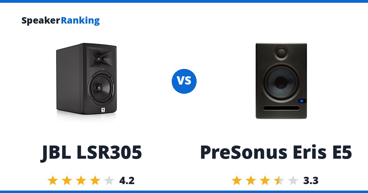 JBL LSR305 vs PreSonus Eris E5