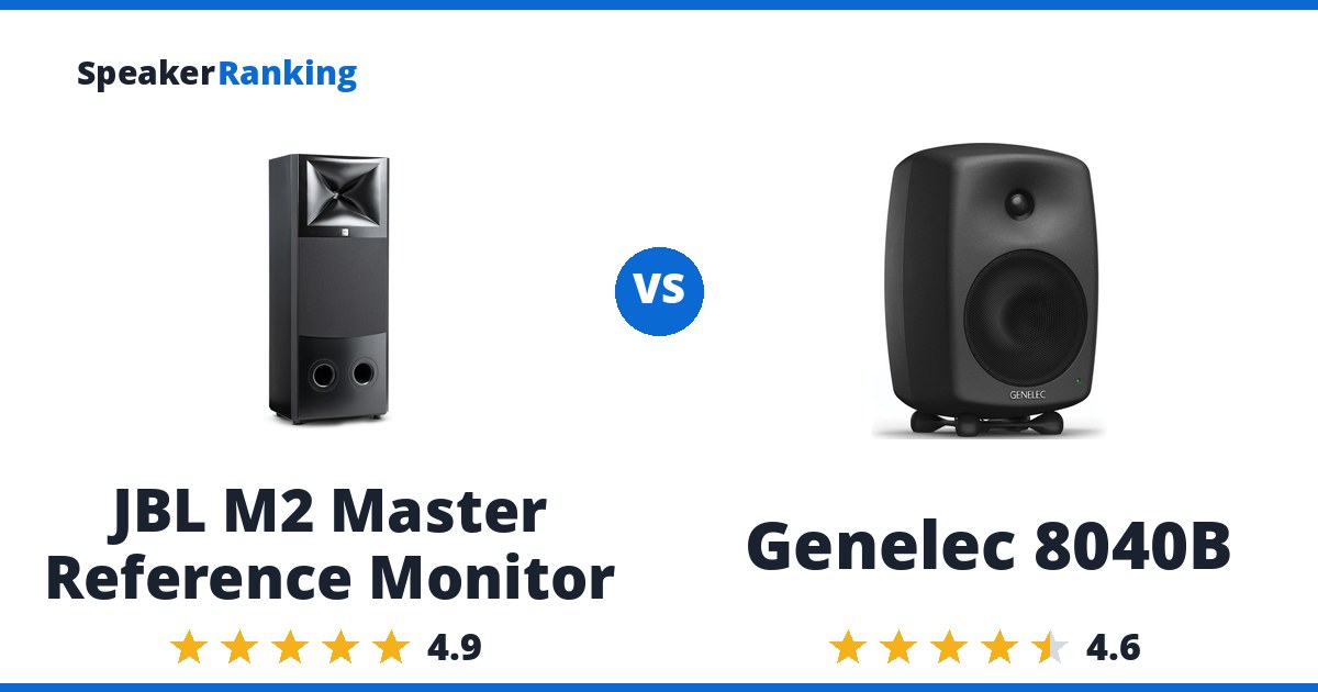 JBL M2 Master Reference Monitor vs Genelec 8040B