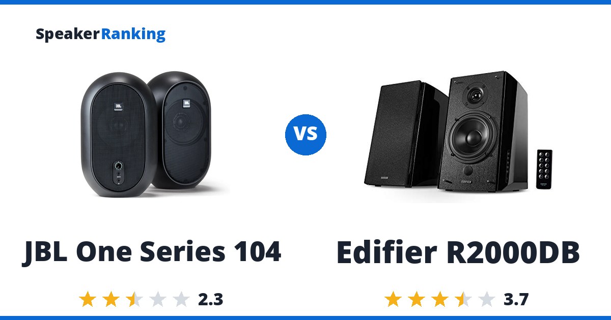 JBL One Series 104 vs Edifier R2000DB