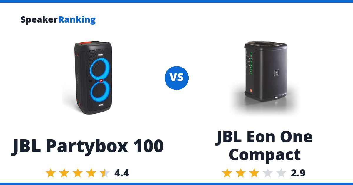 JBL Partybox 100 vs JBL Eon One Compact