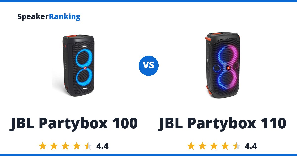 JBL Partybox 100 vs JBL Partybox 110