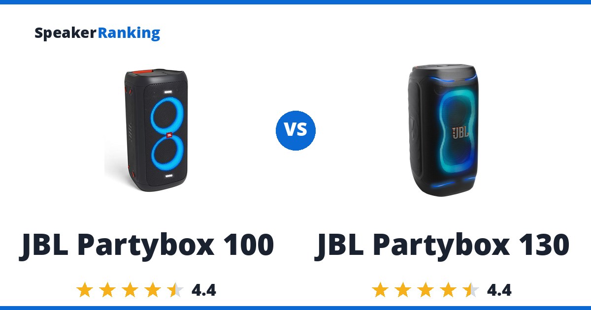 JBL Partybox 100 vs JBL Partybox 130