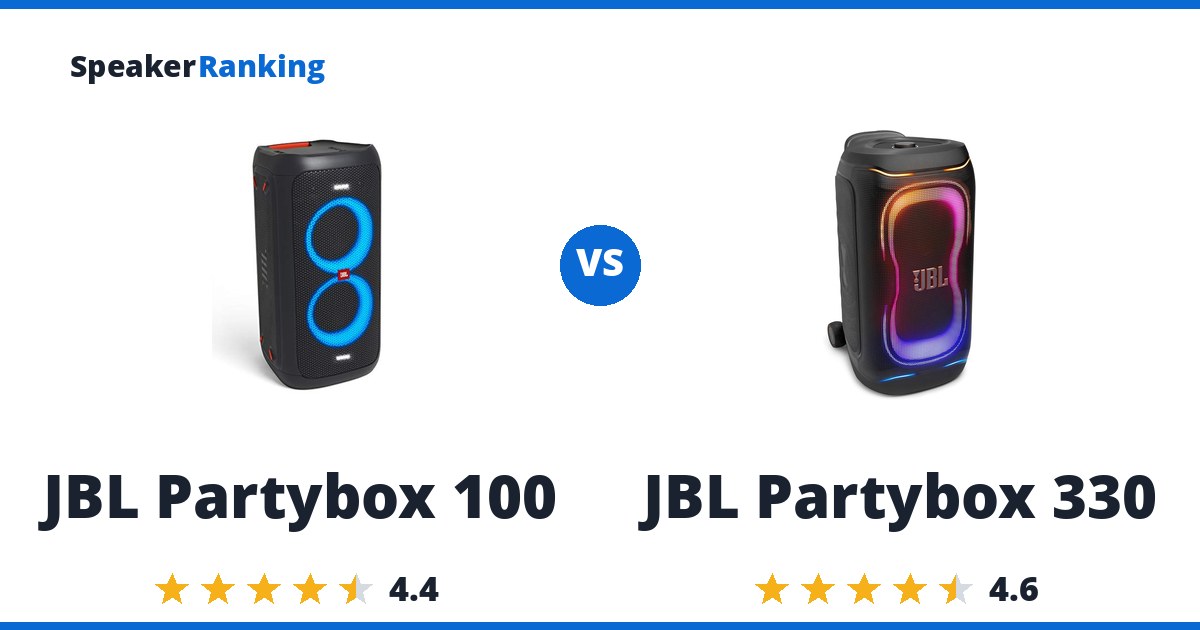 JBL Partybox 100 vs JBL Partybox 330