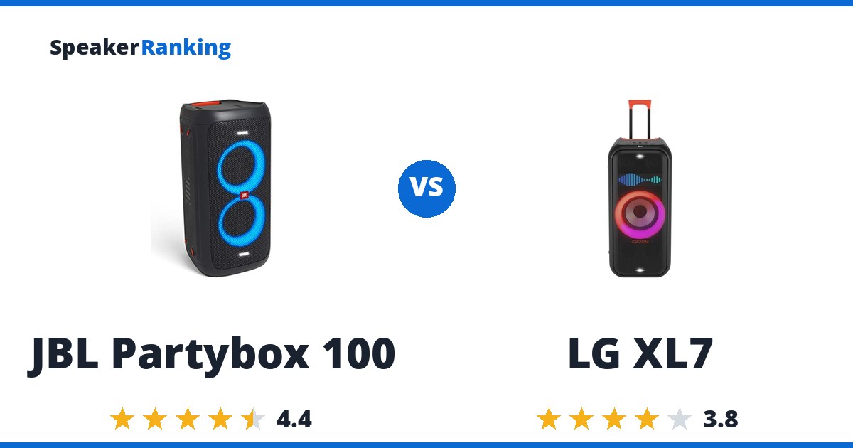 JBL Partybox 100 vs LG XL7