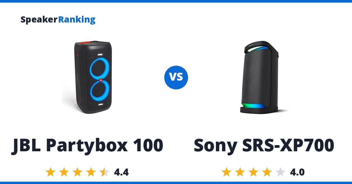 JBL Partybox 100 vs Sony SRS-XP700
