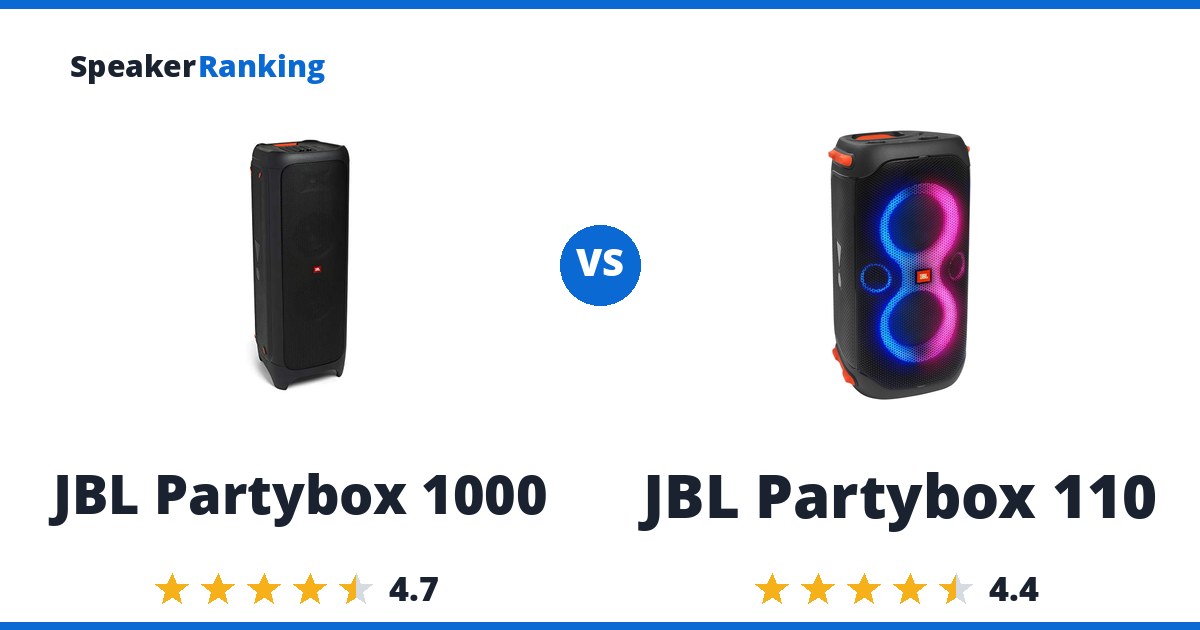 JBL Partybox 1000 vs JBL Partybox 110