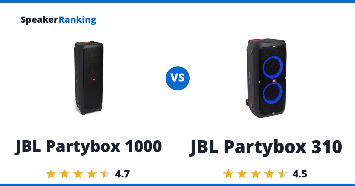 JBL Partybox 1000 vs JBL Partybox 310