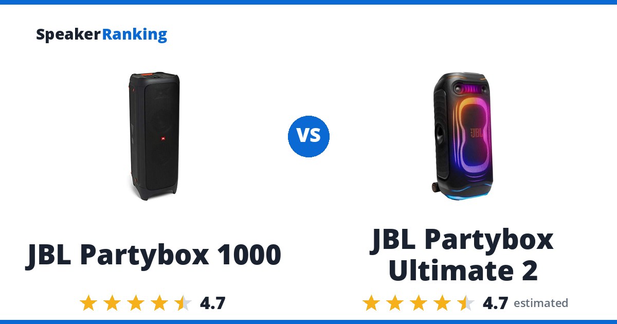 JBL Partybox 1000 vs JBL Partybox Ultimate 2