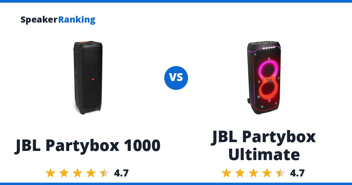 JBL Partybox 1000 vs JBL Partybox Ultimate