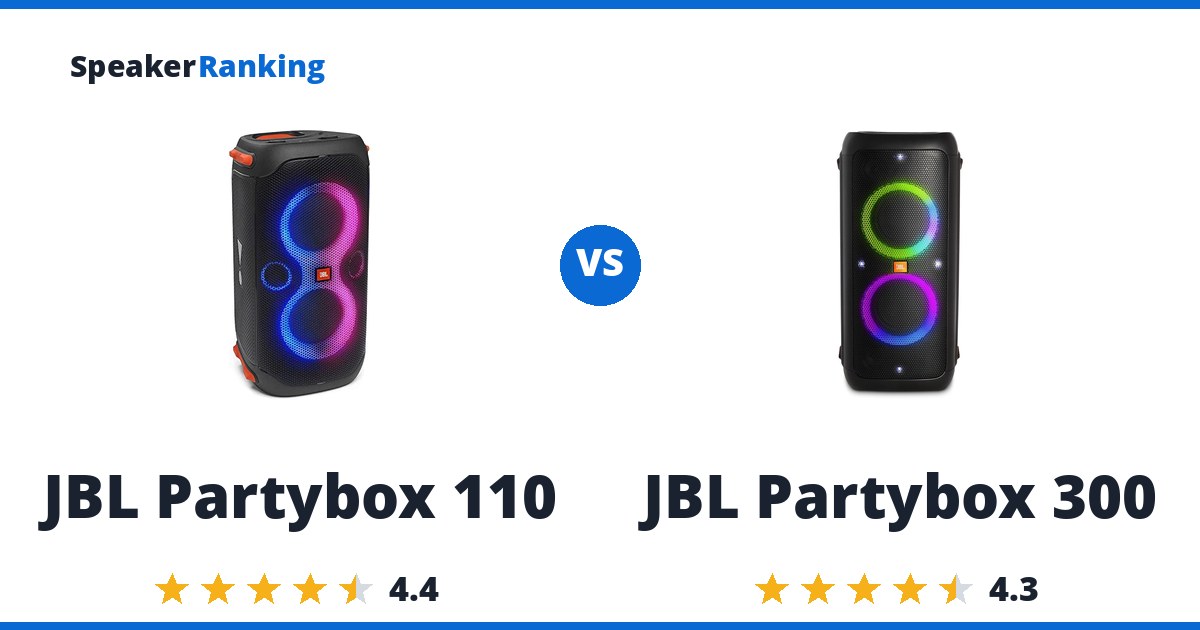 JBL Partybox 110 vs JBL Partybox 300