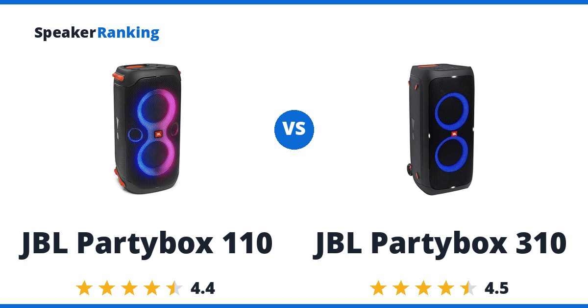 JBL Partybox 110 vs JBL Partybox 310