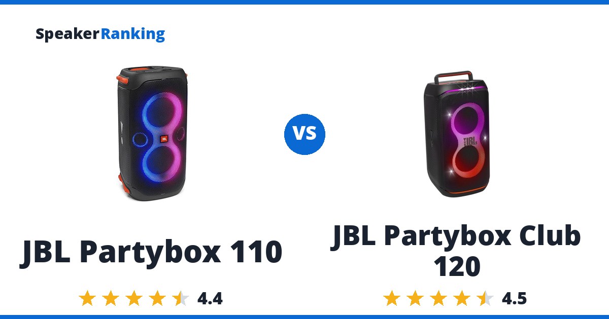 JBL Partybox 110 vs JBL Partybox Club 120