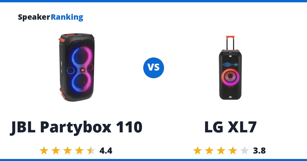 JBL Partybox 110 vs LG XL7