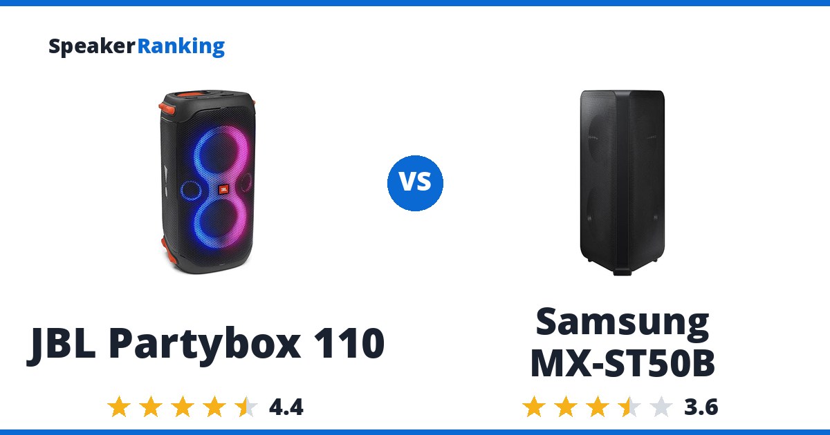 JBL Partybox 110 vs Samsung MX-ST50B
