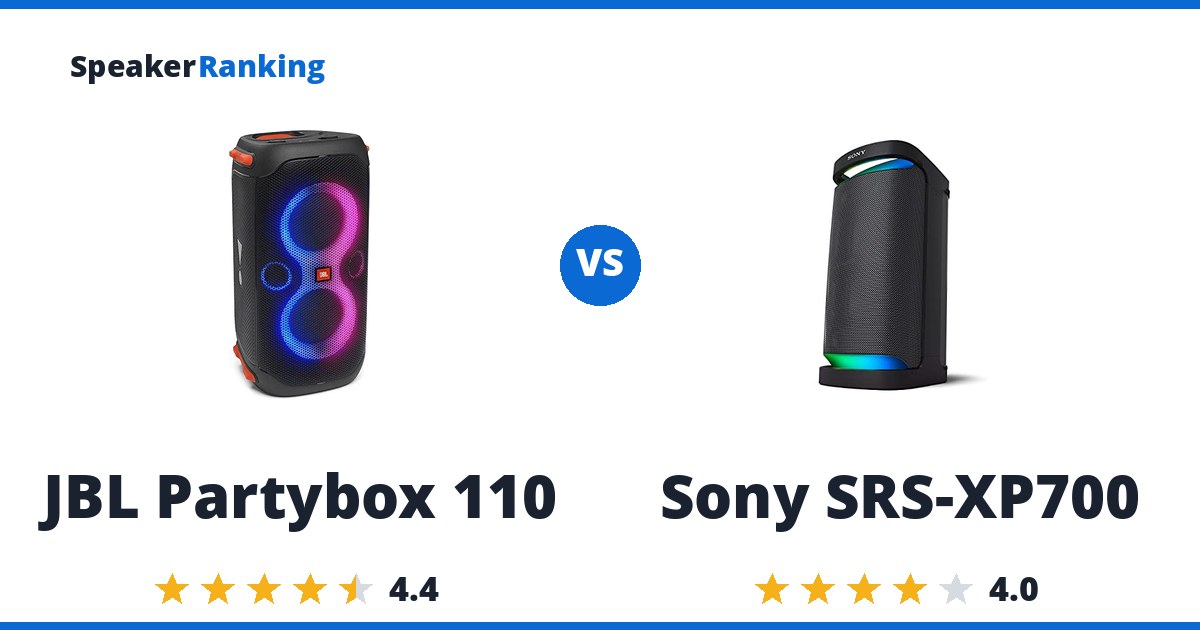 JBL Partybox 110 vs Sony SRS-XP700