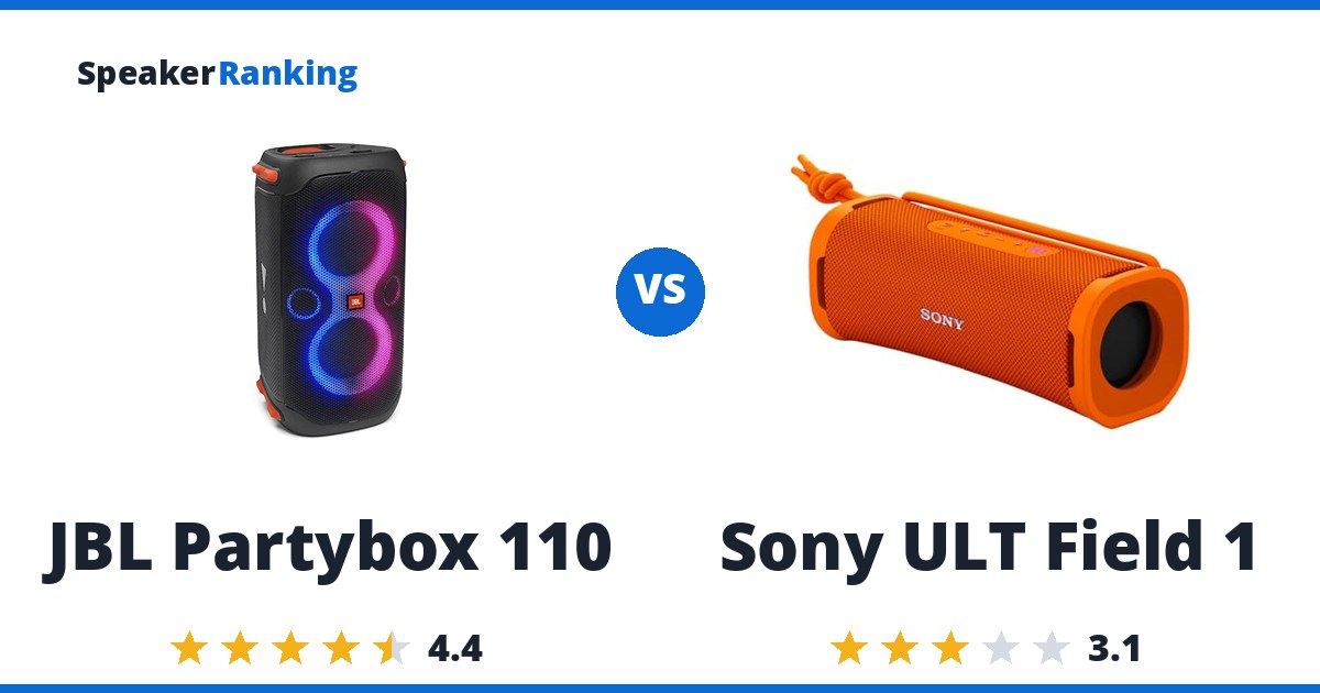 JBL Partybox 110 vs Sony ULT Field 1