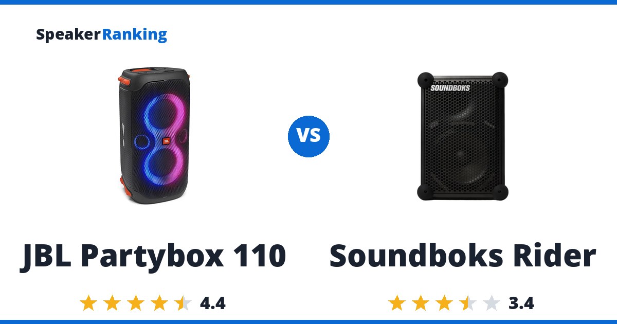 JBL Partybox 110 vs Soundboks Rider