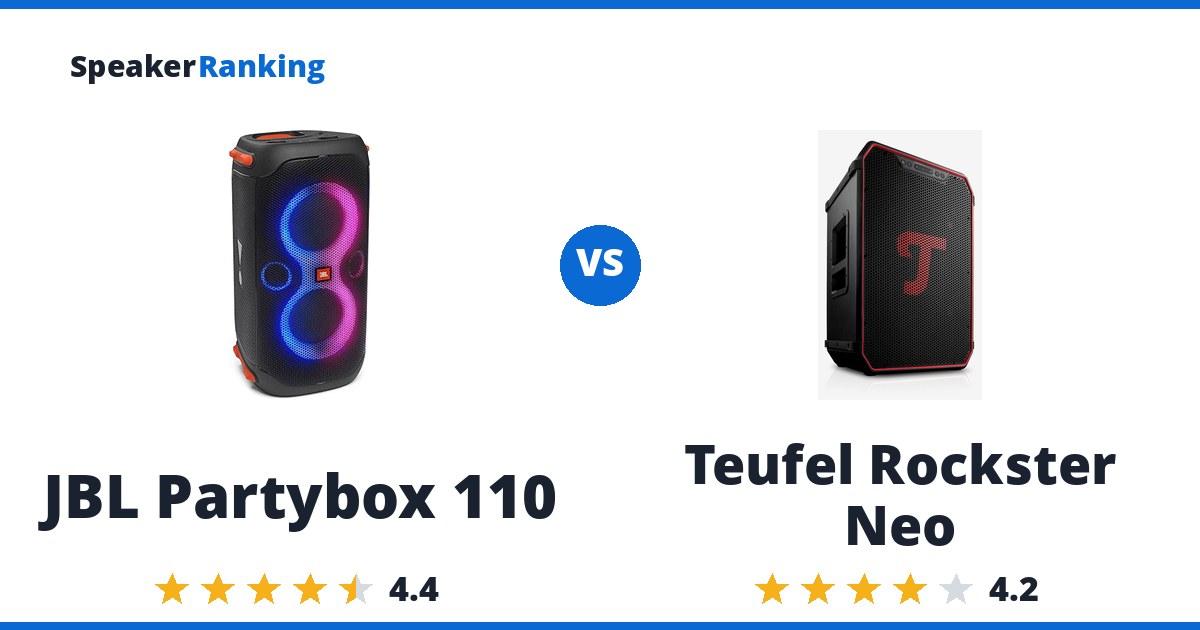 JBL Partybox 110 vs Teufel Rockster Neo