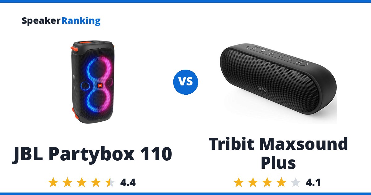 JBL Partybox 110 vs Tribit Maxsound Plus