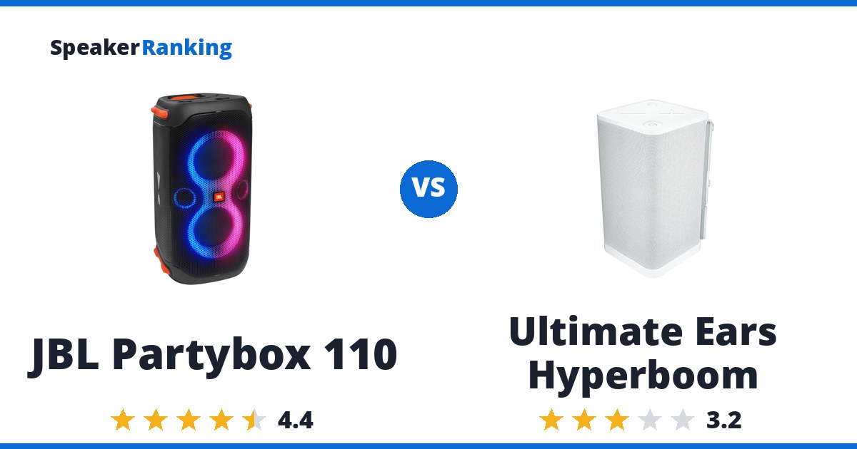 JBL Partybox 110 vs Ultimate Ears Hyperboom