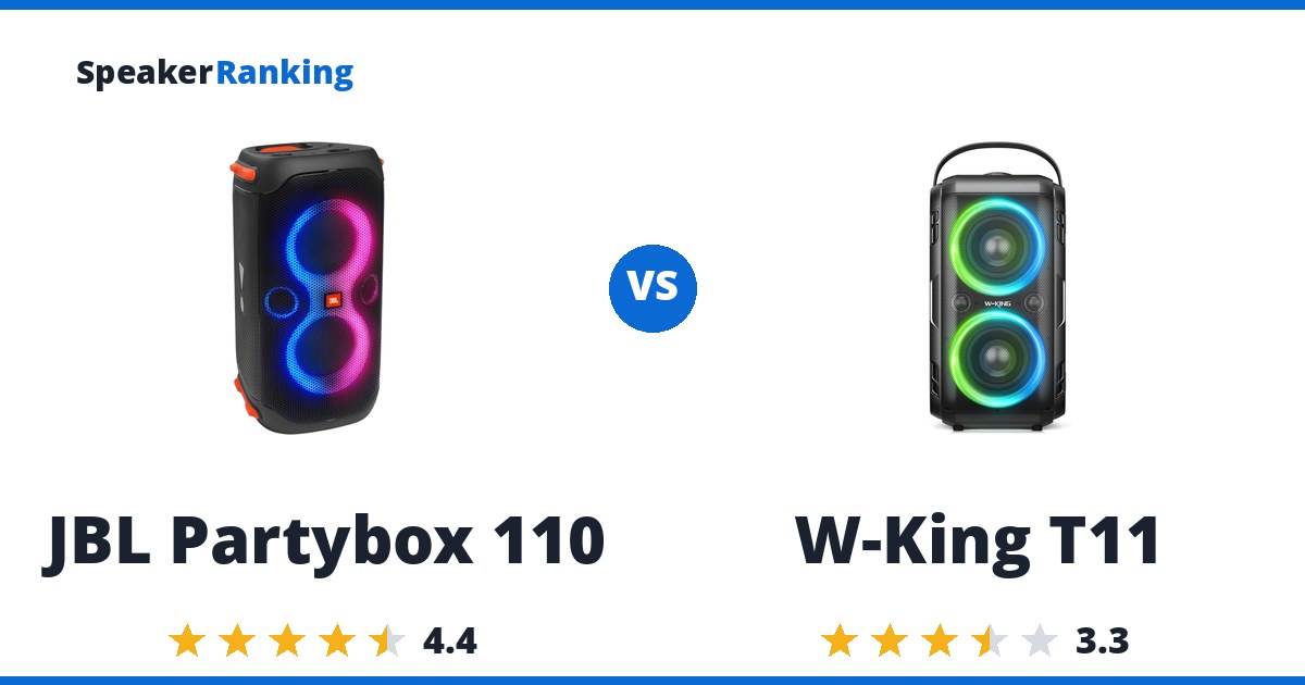 JBL Partybox 110 vs W-King T11