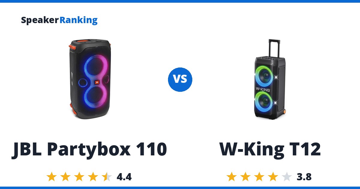 JBL Partybox 110 vs W-King T12