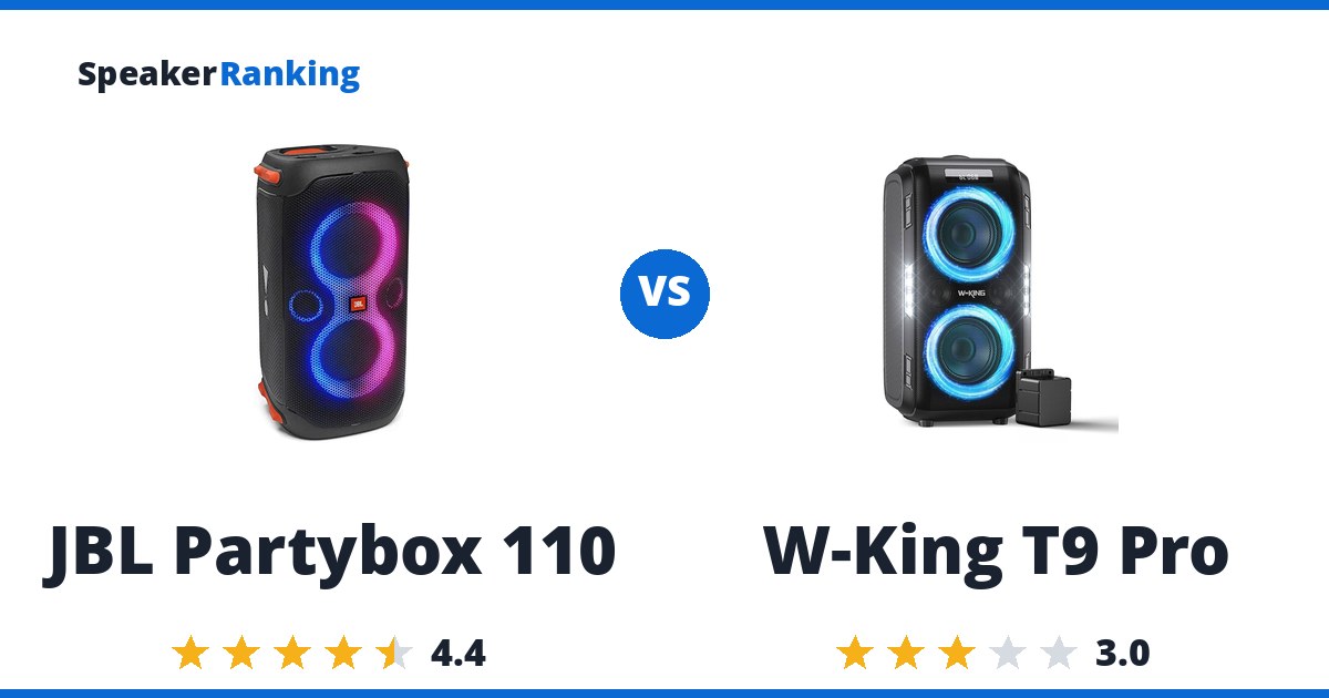 JBL Partybox 110 vs W-King T9 Pro