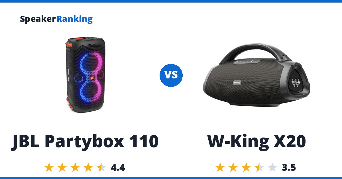 JBL Partybox 110 vs W-King X20