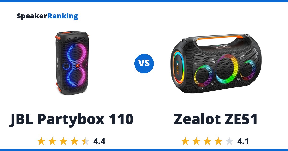 JBL Partybox 110 vs Zealot ZE51