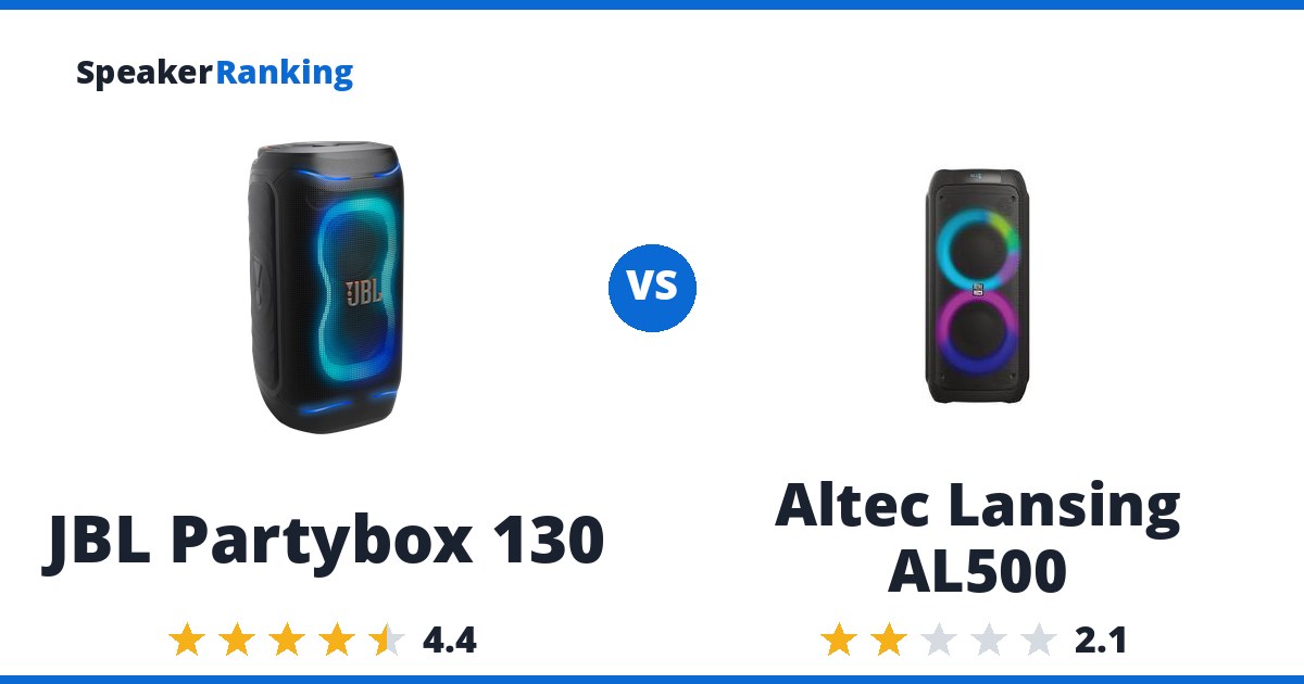 JBL Partybox 130 vs Altec Lansing AL500