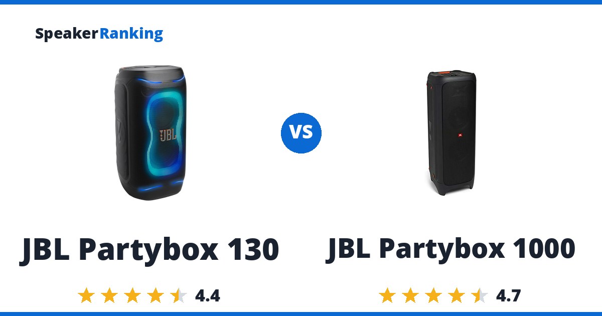JBL Partybox 130 vs JBL Partybox 1000