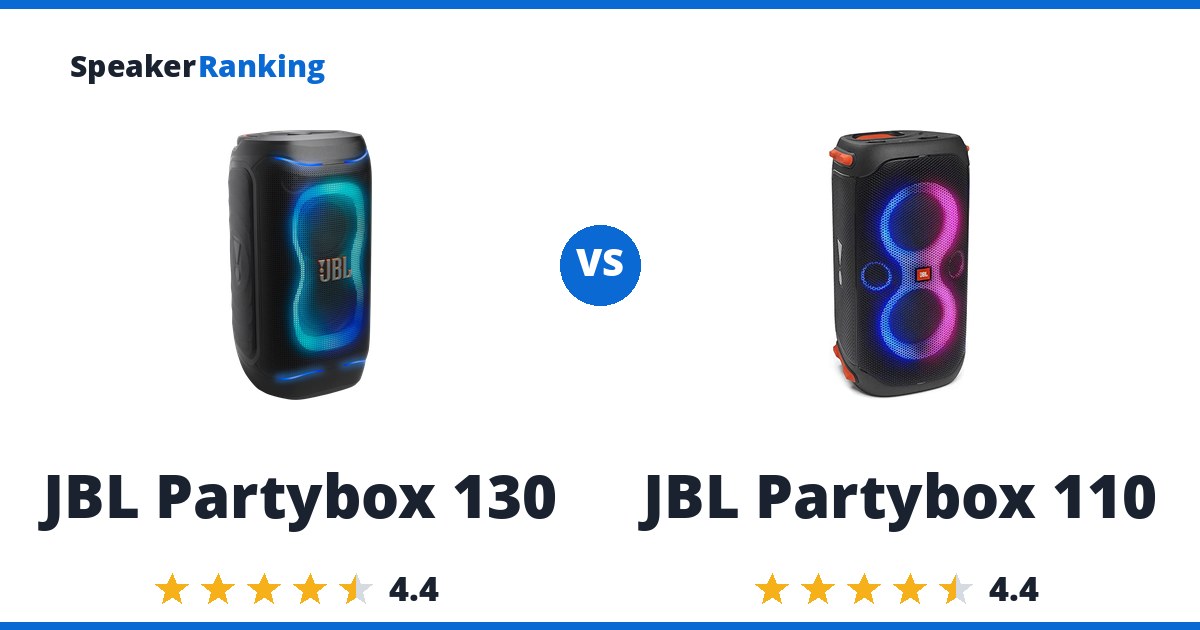JBL Partybox 130 vs JBL Partybox 110
