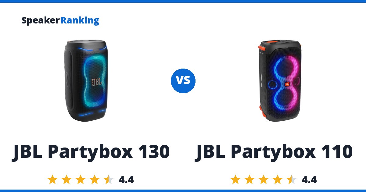 JBL Partybox 130 vs JBL Partybox 110