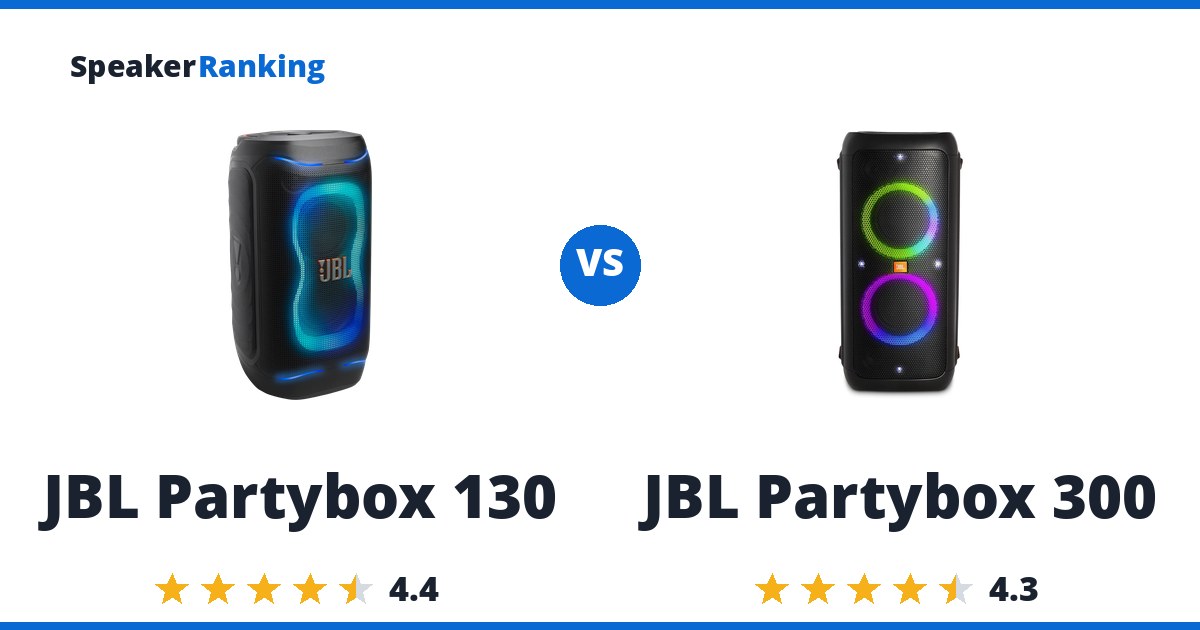JBL Partybox 130 vs JBL Partybox 300