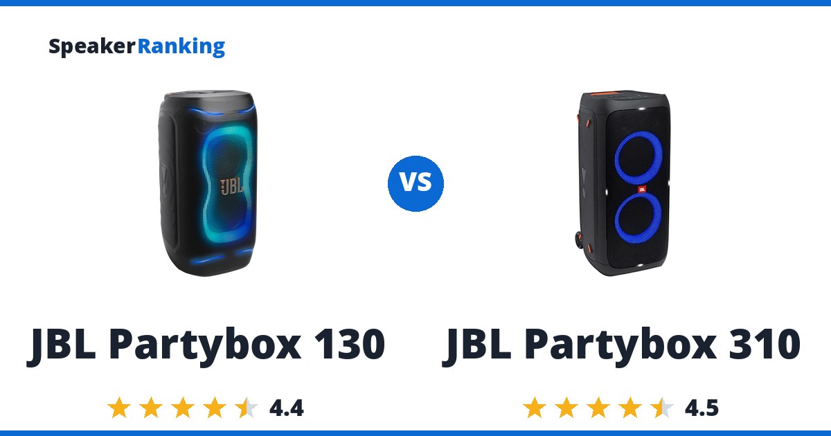 JBL Partybox 130 vs JBL Partybox 310