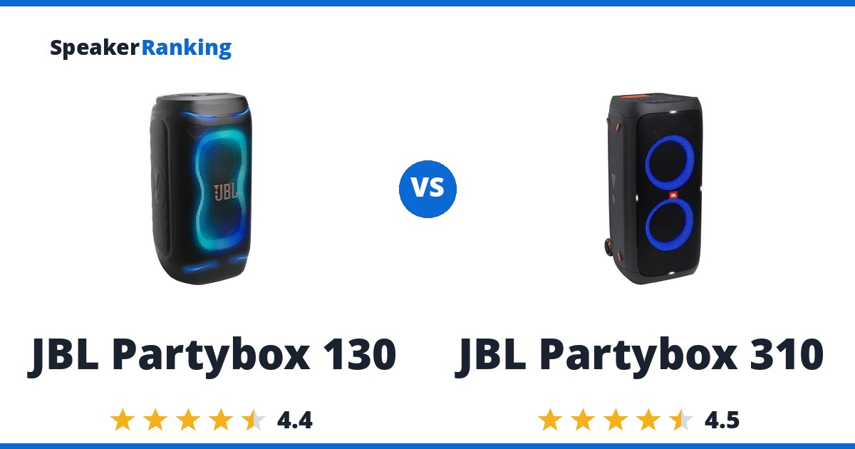 JBL Partybox 130 vs JBL Partybox 310