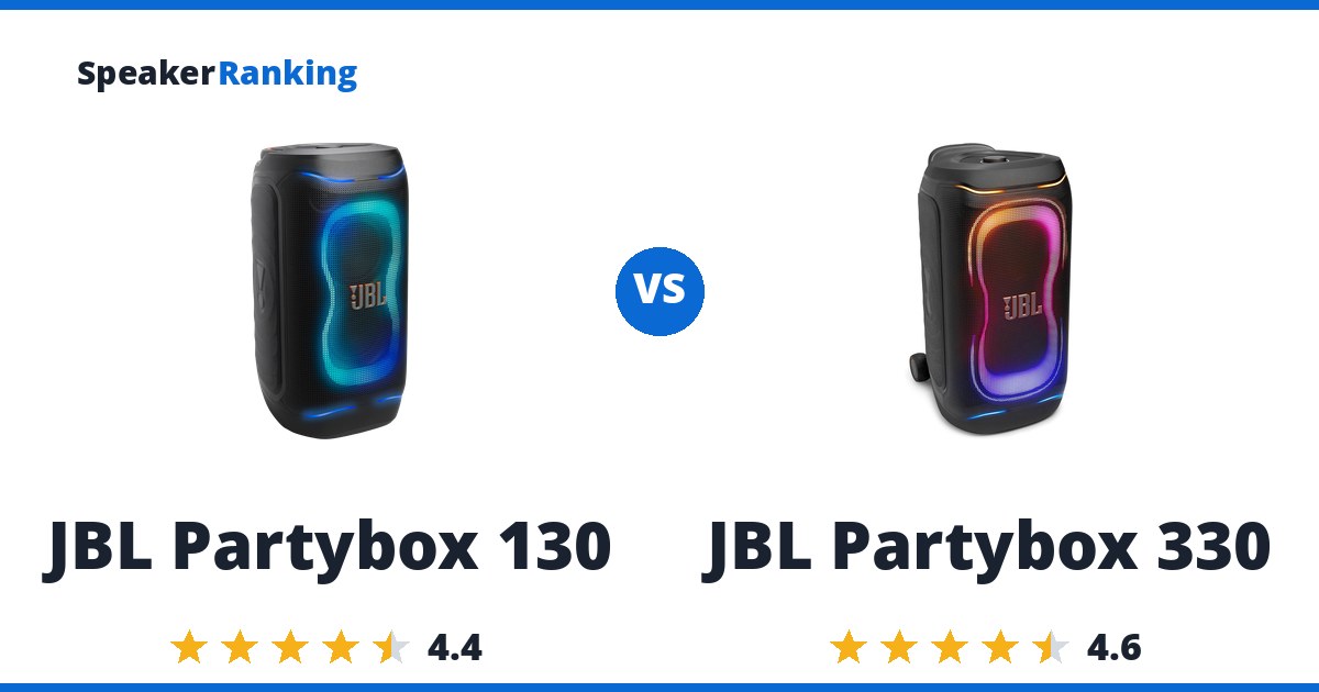 JBL Partybox 130 vs JBL Partybox 330