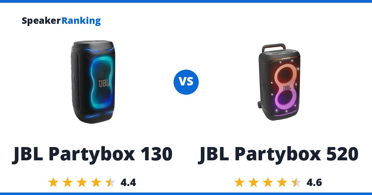 JBL Partybox 130 vs JBL Partybox 520
