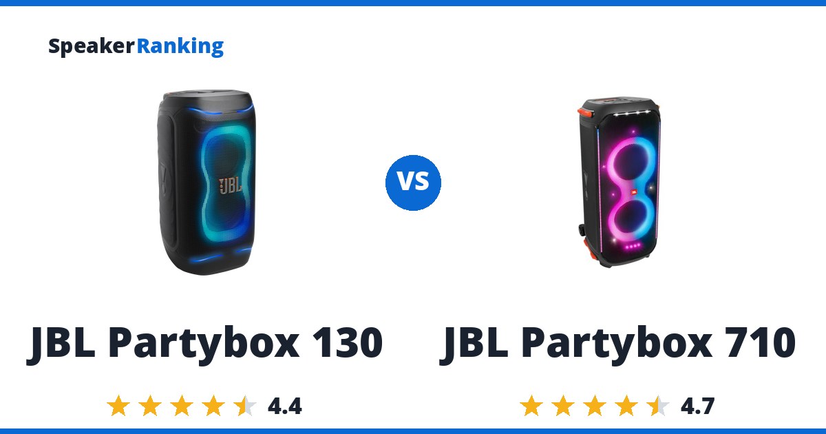 JBL Partybox 130 vs JBL Partybox 710