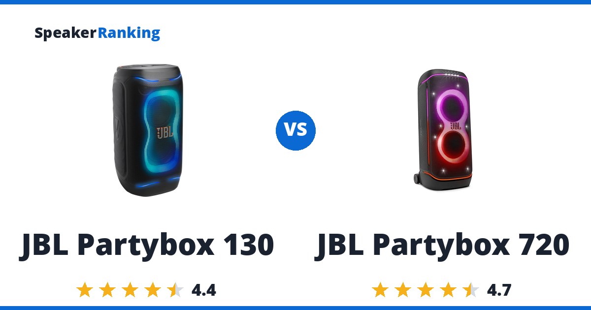 JBL Partybox 130 vs JBL Partybox 720