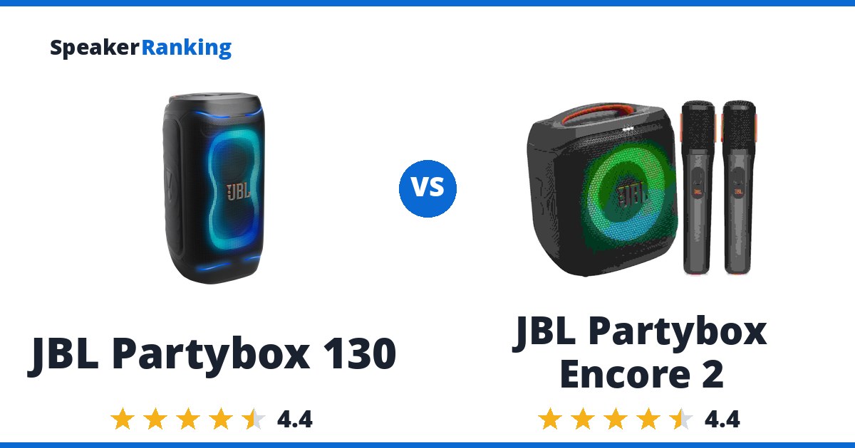 JBL Partybox 130 vs JBL Partybox Encore 2
