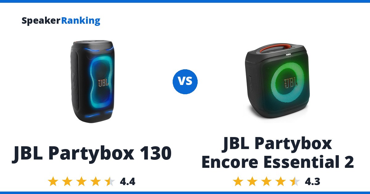 JBL Partybox 130 vs JBL Partybox Encore Essential 2