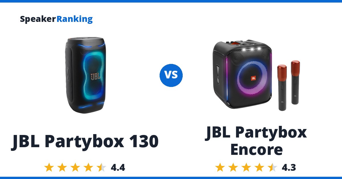 JBL Partybox 130 vs JBL Partybox Encore