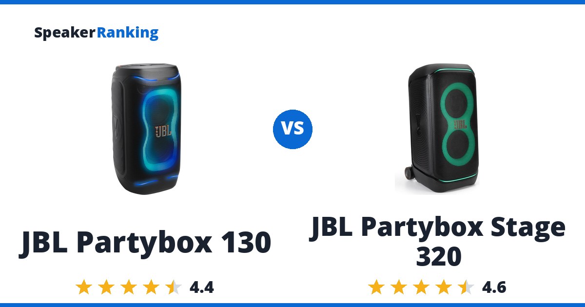 JBL Partybox 130 vs JBL Partybox Stage 320