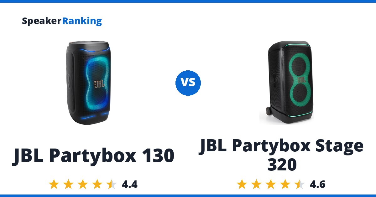 JBL Partybox 130 vs JBL Partybox Stage 320